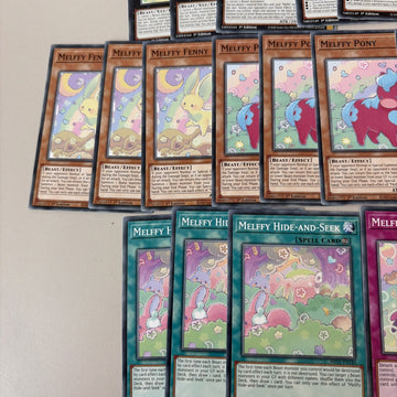 YUGIOH Melffy Starter Deck 21 Card Core. Melffy Puppy (back)