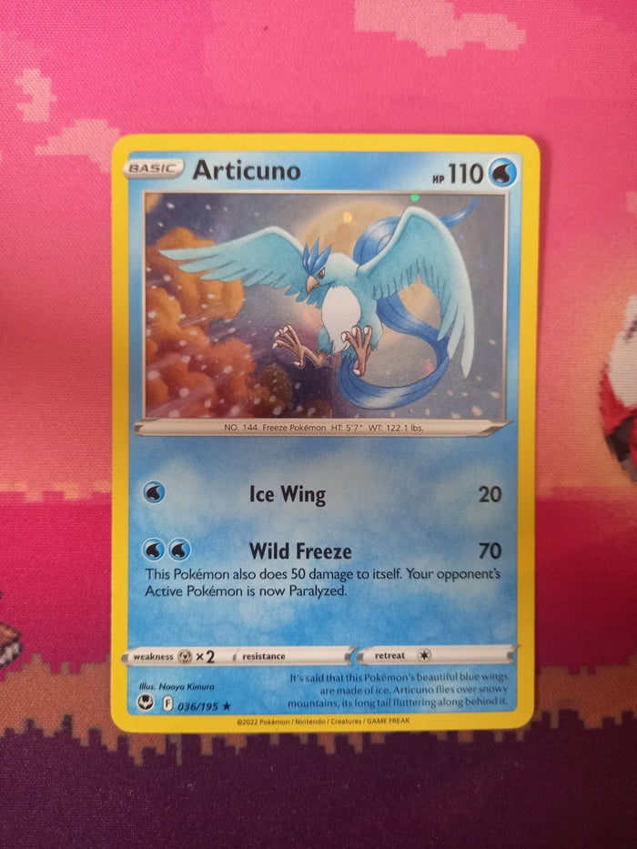 Pokemon Card Articuno Silver Tempst Cosmo Holo Blister Exclusive 036/195 NM
