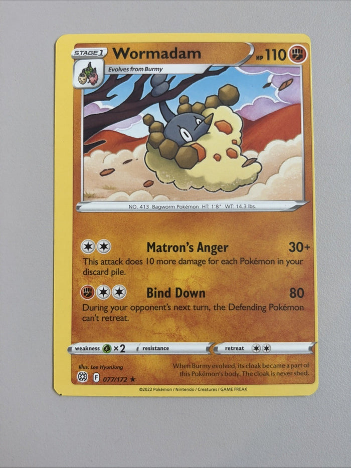 Pokemon Wormadam Brilliant Stars MISPRINT ALIGNMENT DOT Light Play