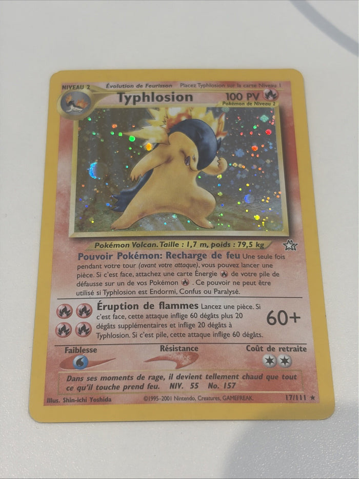 Pokémon Typhlosion Neo Genesis Holo Card 17/111 Spanish