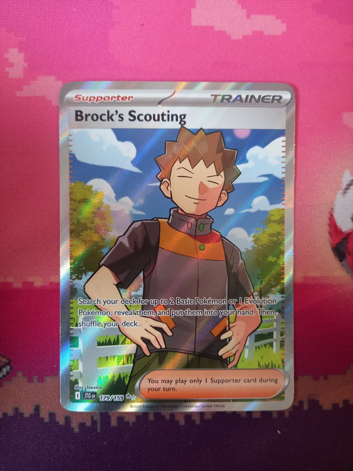 Pokemon Card Brock's Scouting 179/159 Ultra Rare Journey Together Near Mint