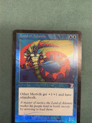 MTG Lord Of Atlantis Timespiral Foil LP/MP Magic The Gathering (back)