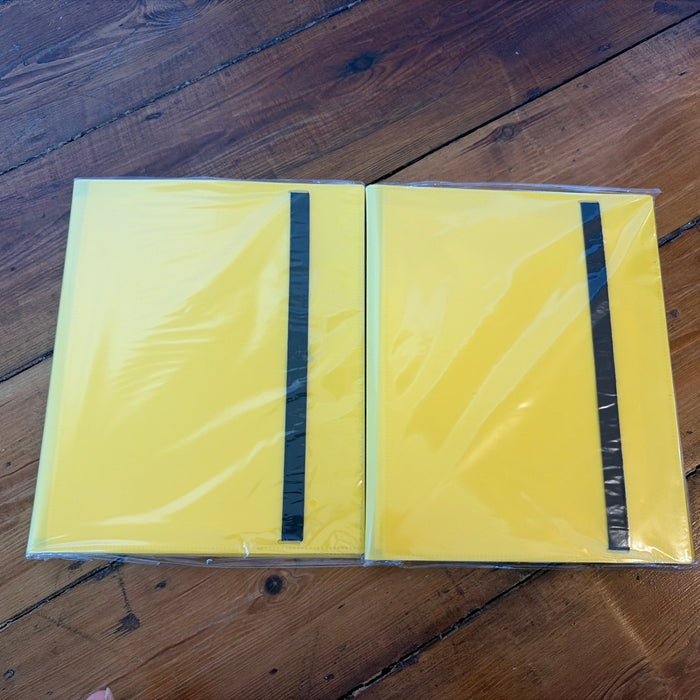 Trading Card Binder Album Folder 360 Cards Sealed. 2x Binder Joblot Yellow