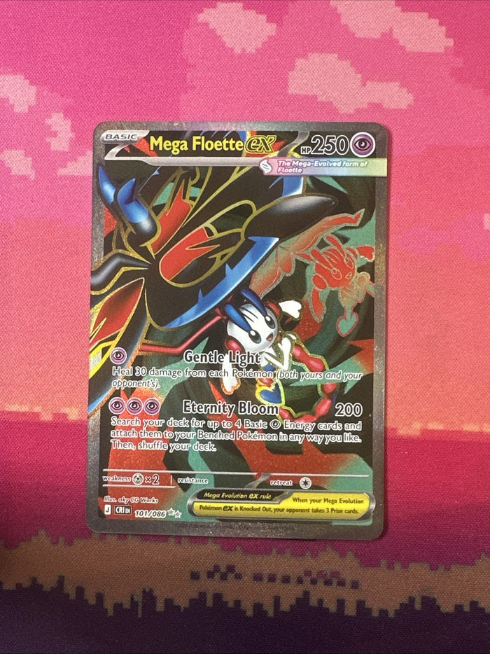 Pokemon Mega Floette EX Chaos Rising Rouble Rare 101/086 Near Mint