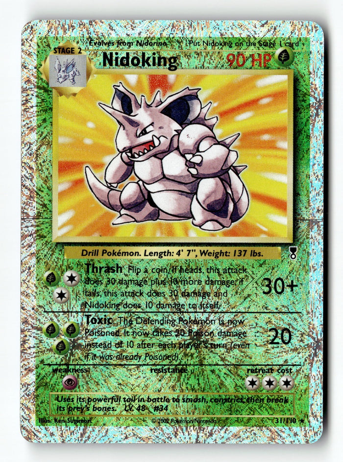 Pokemon Card Nidoking Legendary Collection Reverse Holo Rare 31/130 Light Play