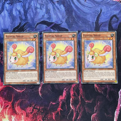 CROS-EN011 x3 Fluffal Sheep - Common - Unlimited Edition Yugioh