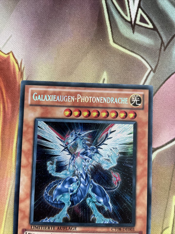 CT08-EN003 Yugioh Secret Rare Galaxy-Eyes Photon Dragon Limited Ed GERMAN Card (back)