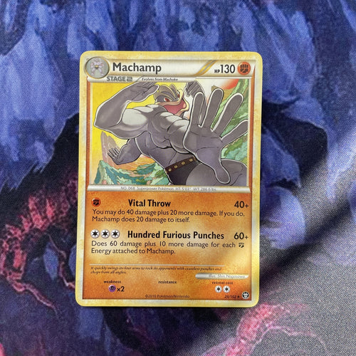 Pokemon Card Machamp Rare 26/102 Triumphant NM