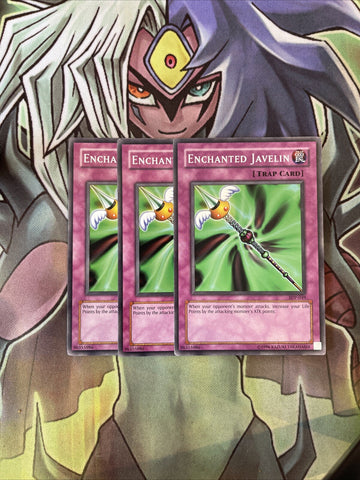SDP-049 x3 Enchanted Javelin Common Excellent Condition Yugioh