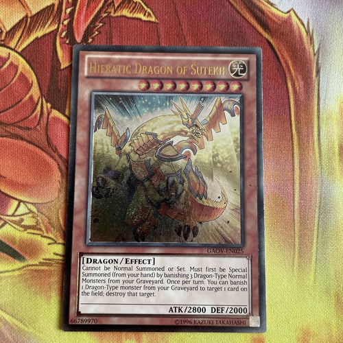GAOV-EN025 Yugioh Hieratic Dragon Of Sutekh, Ultimate Rare