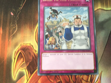 COTD-EN077 Back To The Front 1st Edition Yugioh (back)