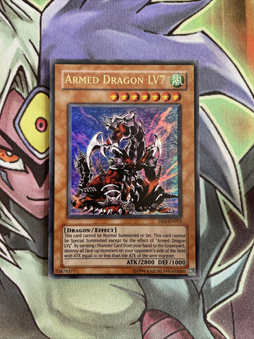 DR3-EN015 Armed Dragon LV7 Ultra Rare UNL Edition NM Yugioh Card