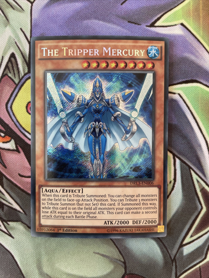 DRL3-EN006 The Tripper Mercury Secret Rare 1st Edition NM Yugioh Card