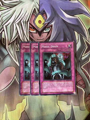 SD7-EN028 x3 Magic Drain Common Excellent Condition Yugioh