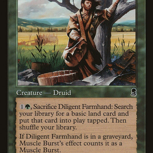 Diligent Farmhand - Odyssey  Excellent Magic MTG