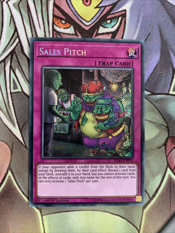 IGAS-EN076 Sales Pitch Secret Rare 1st Edition NM Yugioh Card