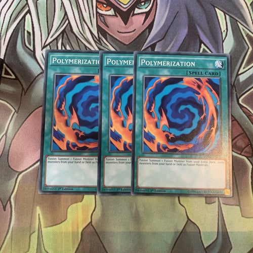 LDK2-ENK22 x3 Polymerization Common Excellent Condition Yugioh