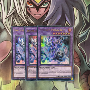 BLAR-EN082 x3 Invoked Purgatrio Ultra Rare Excellent Condition Yugioh