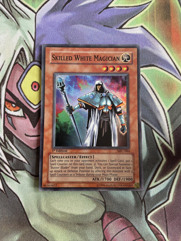 MFC-064 Skilled White Magician Super Rare 1st Edition Near Mint Yugioh Card