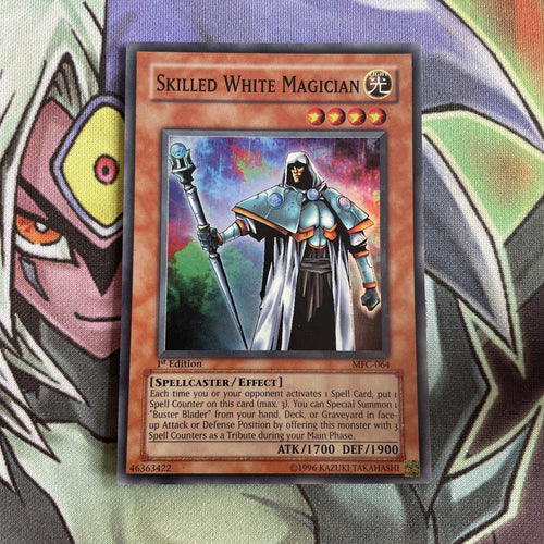 MFC-064 Skilled White Magician Super Rare 1st Edition Near Mint Yugioh Card