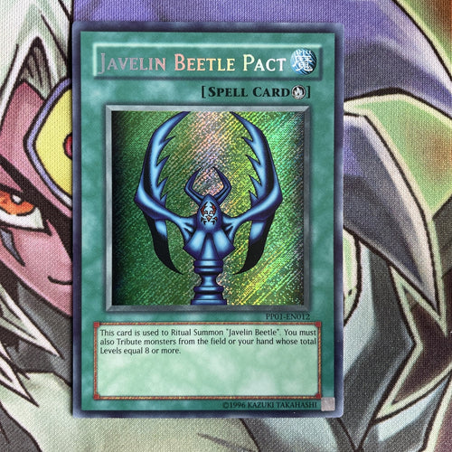 PP01-EN012 Javelin Beetle Pact Secret Rare Unlimited Edition NM Yugioh Card