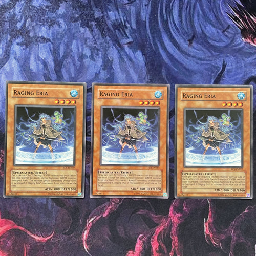 EOJ-EN027 x3 Raging Eria VG Yugioh Cards