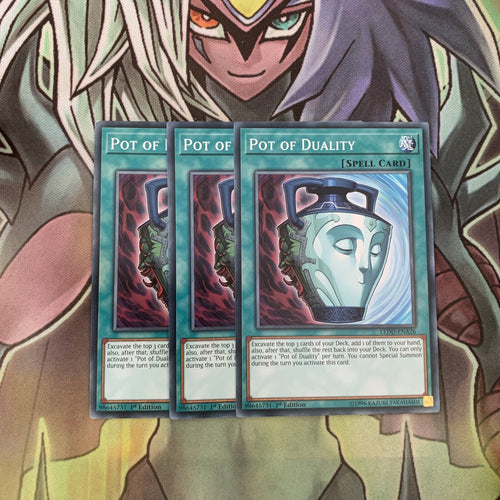 LEDD-ENA26 x3 Pot of Duality Common Excellent Condition Yugioh