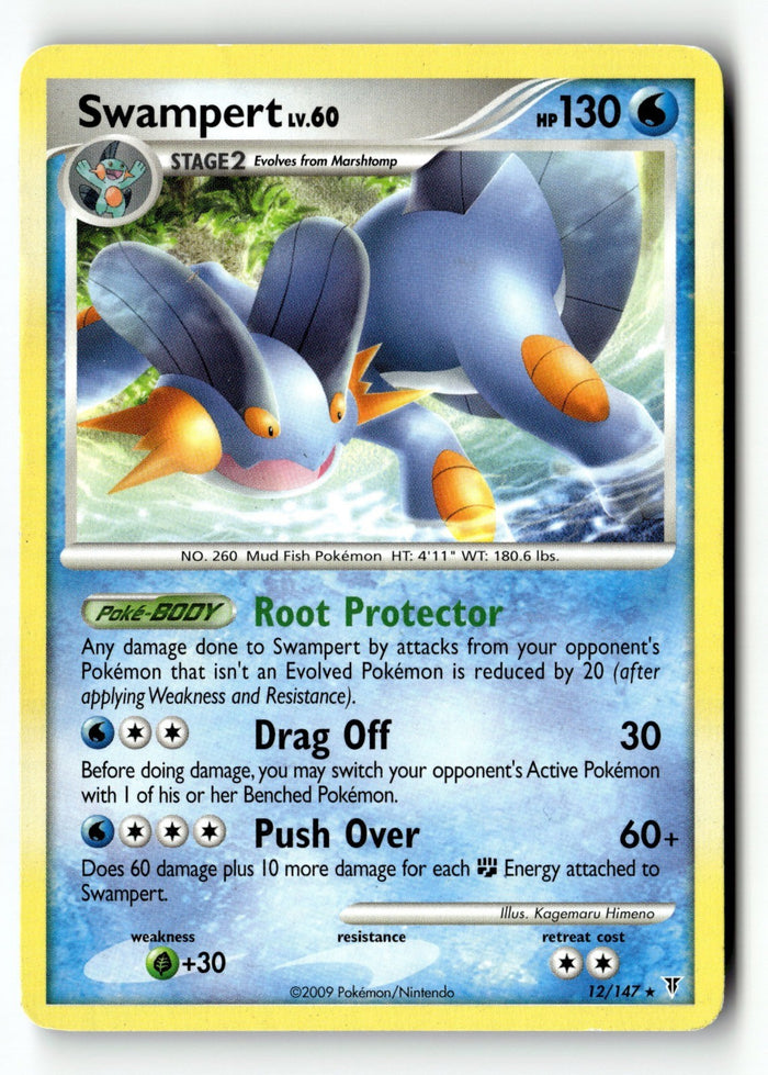 Pokemon Card Swampert - 12/147 (DPPt Supreme Victors) LP Deck Exclusives 012/147