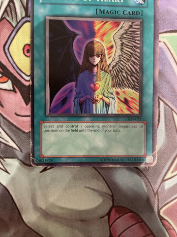 SDY-E030 Change Of Heart Common Varying Editions WORN Yugioh Card (back)