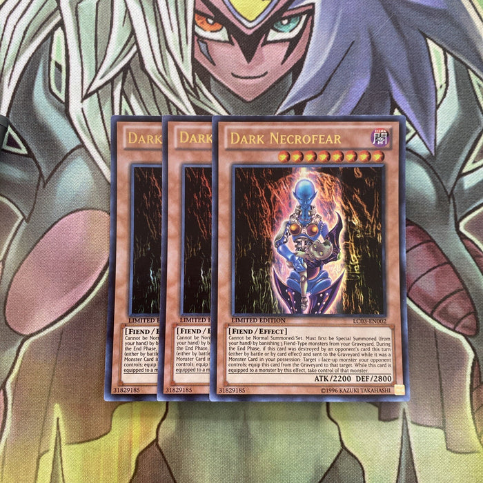 LC03-EN002 x3 Dark Necrofear Ultra Rare Excellent Condition Yugioh