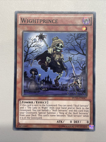 YUGIOH WIGHTPRINCE COMMON DUEA-EN047 1ST EDITION