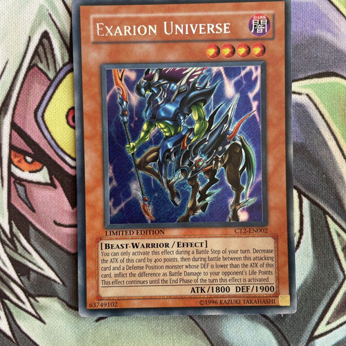 CT2-EN002 Exarion Universe Secret Rare Limited Ed Yugioh Card Near Mint