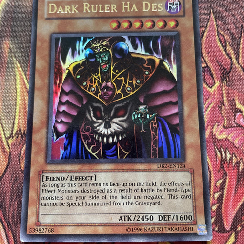 DB2-EN124 1x Dark Ruler Ha Des Ultra Rare yugioh LP