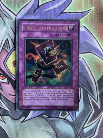 PSV-006 Chain Destruction Ultra Rare 1st Edition Near Mint Yugioh Card