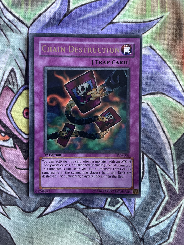 PSV-006 Chain Destruction Ultra Rare 1st Edition Near Mint Yugioh Card