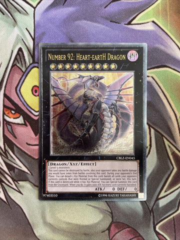 CBLZ-EN045 Number 92: Heart-EartH Dragon Ultimate Unl Edition NM Yugioh Card