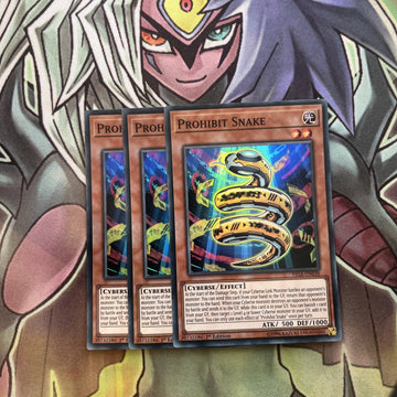 FIGA-EN038 x3 Prohibit Snake Super Rare Excellent Condition Yugioh