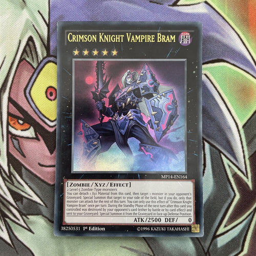 MP14-EN164 Crimson Knight Vampire Bram Ultra Rare 1st Edition NM Yugioh Card