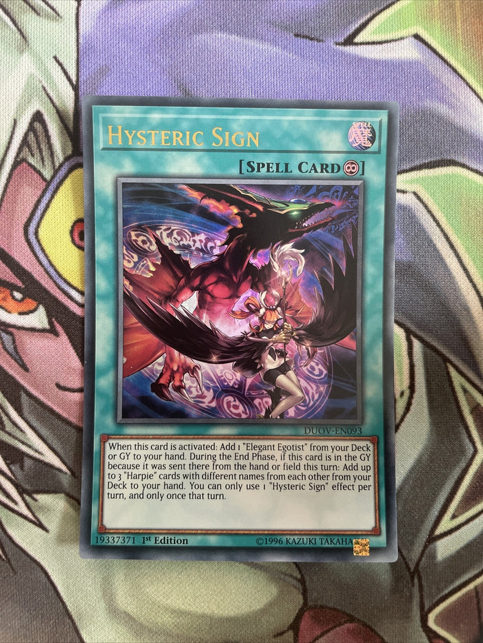 DUOV-EN093 Hysteric Sign Ultra Rare ANUBIS SHIFT 1st Edition NM Yugioh