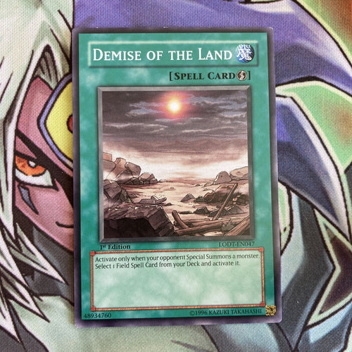 LODT-EN047 Demise Of The Land Common 1st Edition NM Yugioh Card