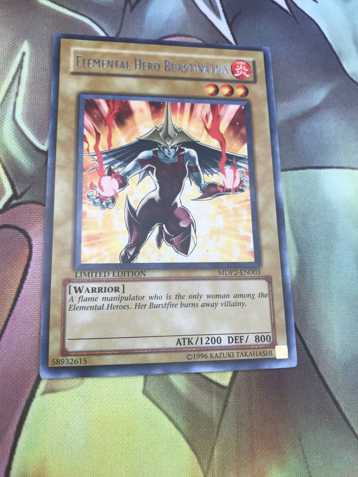 MDP2-EN003 Elemental Hero Burstinatrix Rare Limited Edition Mint Yugioh