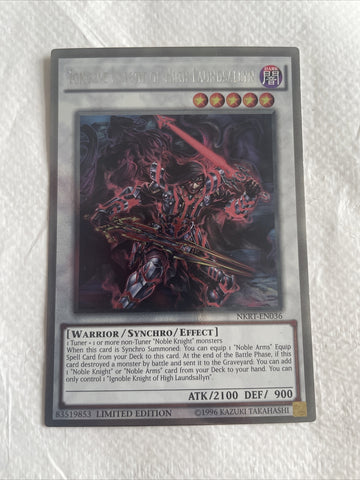 NKRT-EN036 Ignoble Knight of High Laundsallyn Platinum Rare Mint YuGiOh Card