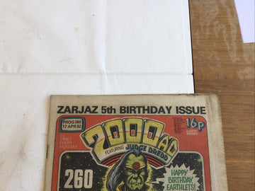 2000AD Comic - Prog 260 - 17 April 1982 (back)