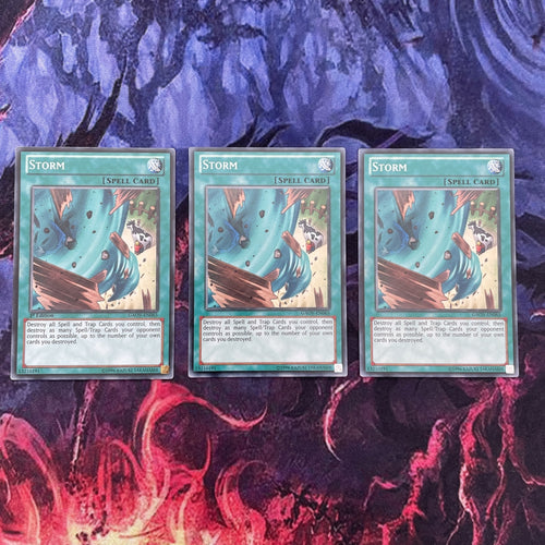 GAOV-EN065 x3 Storm Short Print Common Yugioh Card