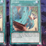 GAOV-EN065 x3 Storm Short Print Common Yugioh Card