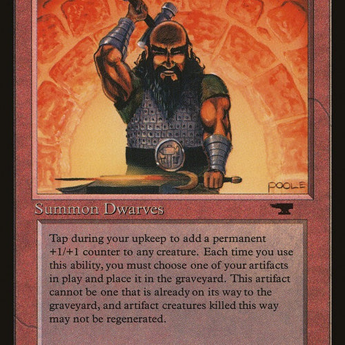 Dwarven Weaponsmith - Antiquities Excellent Magic MTG