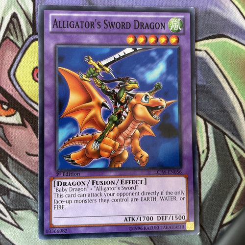 LCJW-EN056 Alligator's Sword Dragon Common 1st Edition NM Yugioh Card