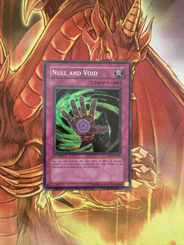 sod-en057 Null and Void 1st Edition (NM) Super Rare Yugioh!