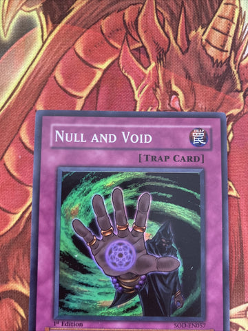 sod-en057 Null and Void 1st Edition (NM) Super Rare Yugioh! (back)