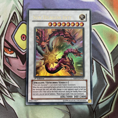 ABPF-EN042 Sun Dragon Inti Ultra Rare 1st Edition NM Yugioh Card